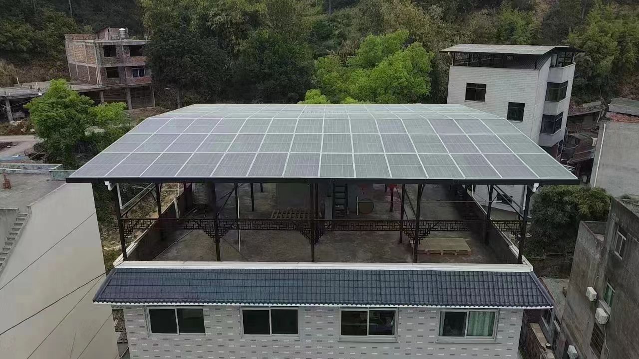 甘南15kw+10kwh自建别墅家庭光伏储能系统